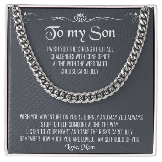 To My Son | Cuban Link Chain